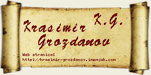 Krasimir Grozdanov vizit kartica